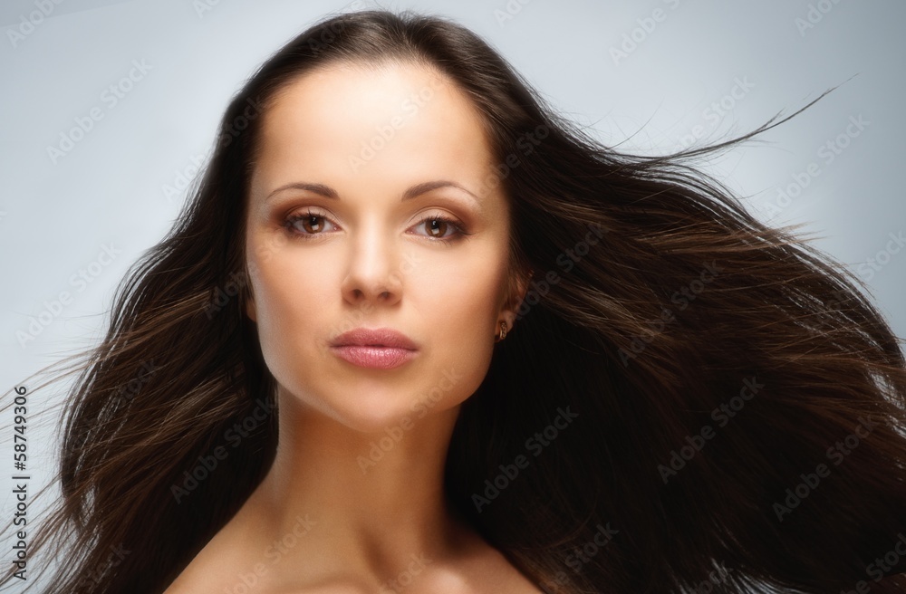 Young beautiful woman in studio Young beautiful woman in studio