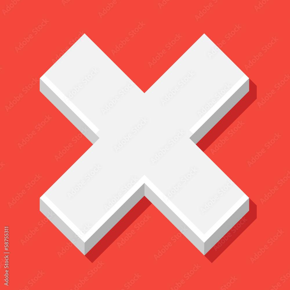 Obraz premium Vector Close Icon