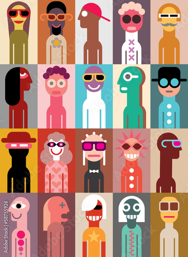 Group of People vector illustration