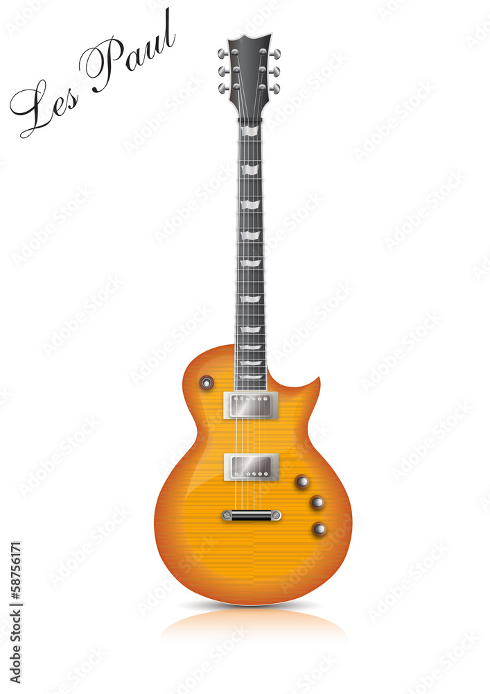 Naklejka premium guitar les paul
