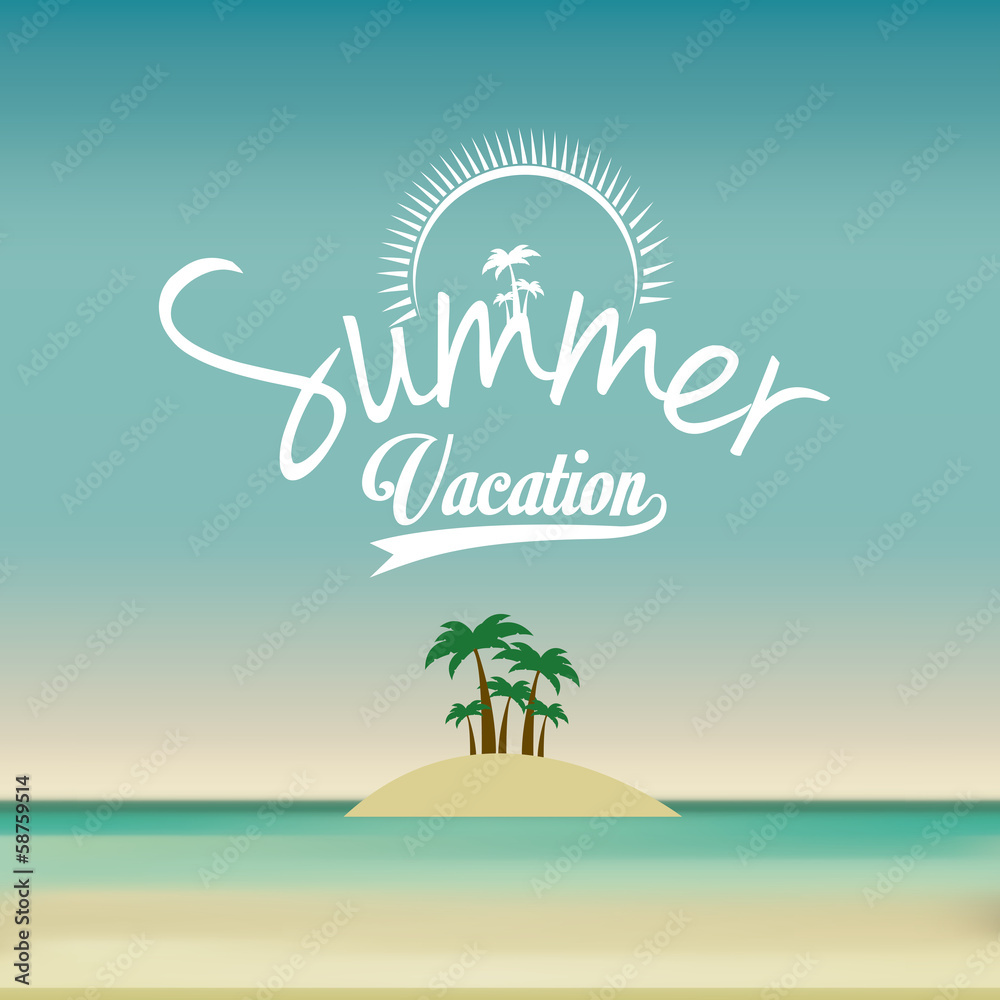 Naklejka premium summer design