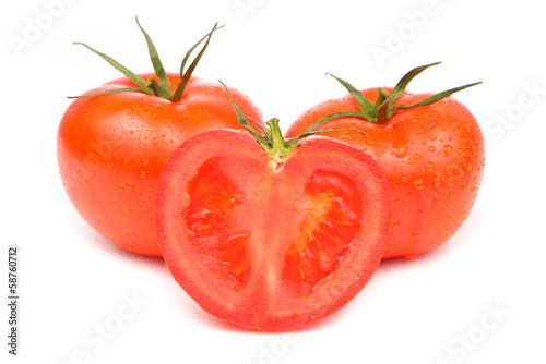 Tomato  isolated on white background