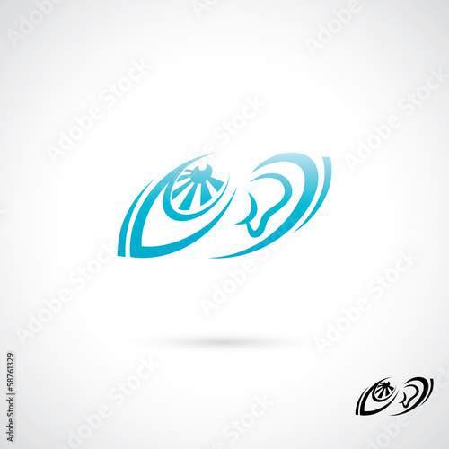 Eye and ear symbol