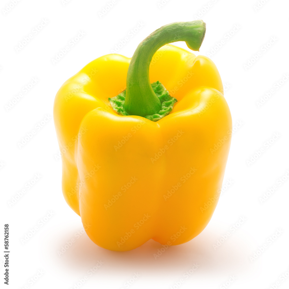 yellow pepper isolated on white yellow pepper isolated on white