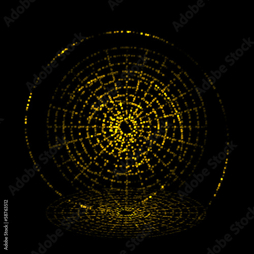 Hintergrund mit glitzerndem Goldstaub