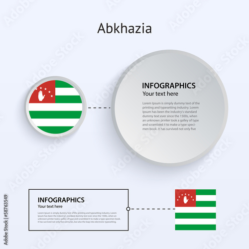 Abkhazia Country Set of Banners.