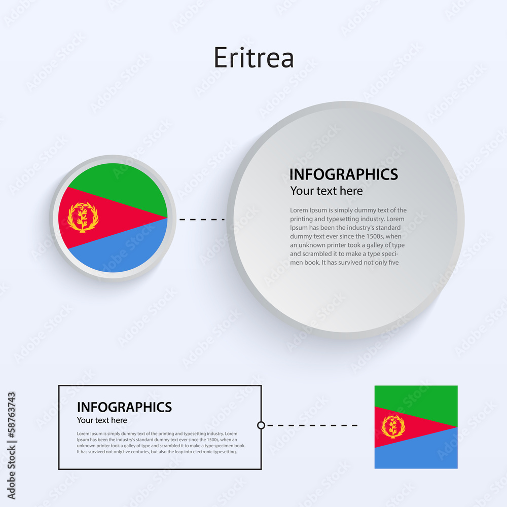 Eritrea Country Set of Banners. Eritrea Country Set of Banners.