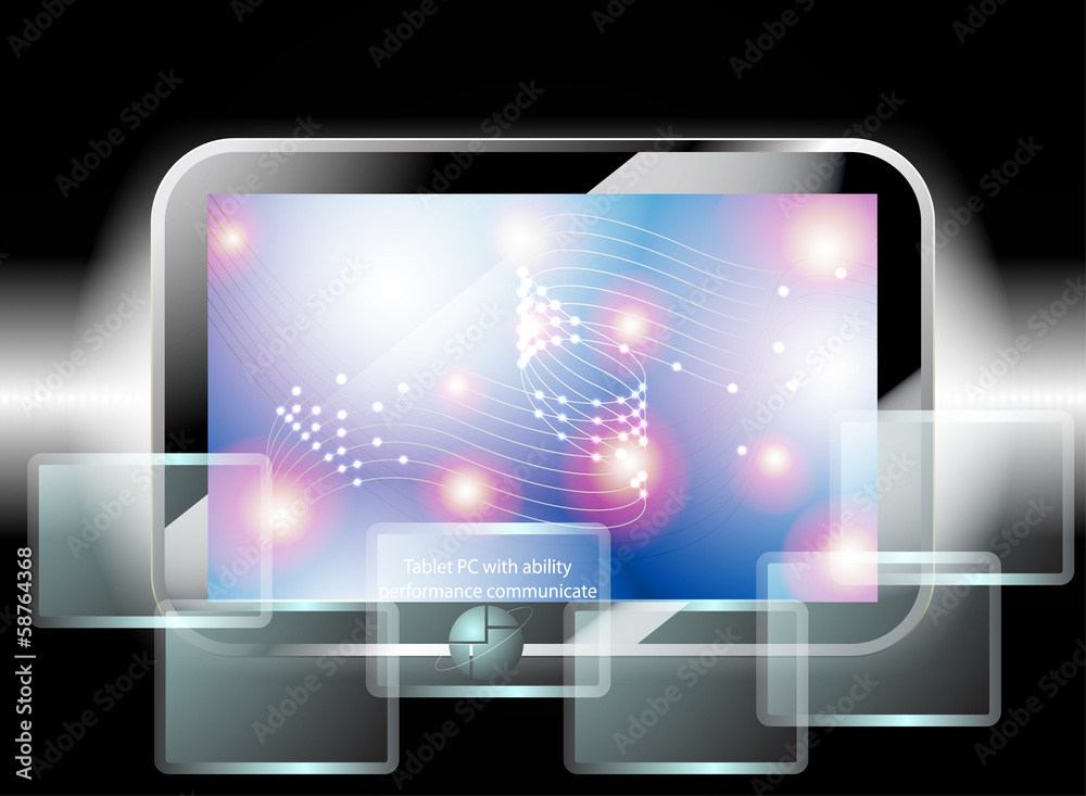 Tablet PC high performance vector background Tablet PC high performance vector background