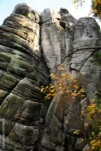 Formations caused by karst phenomena. photo