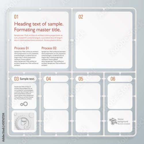 Infographics Vector Background Plastic model