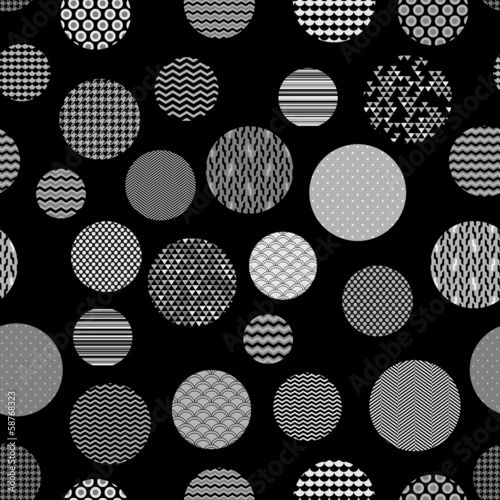 Black and white patterned c...