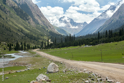 Barskoon Valley in Kirgizstan photo