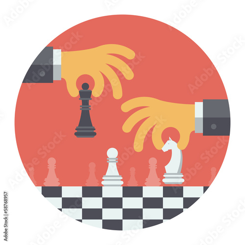 Strategy flat illustration concept