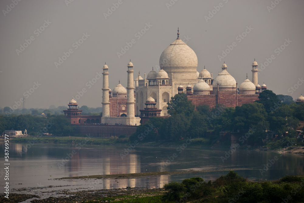 Taj Mahal seen from the River