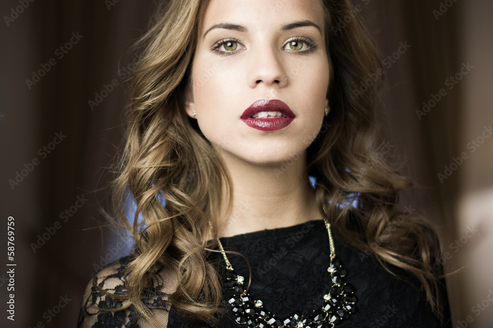 Beauty Woman Portrait. Beautiful Makeup. Beauty Woman Portrait. Beautiful Makeup.