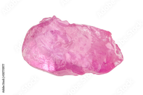 Pink sapphire crystal