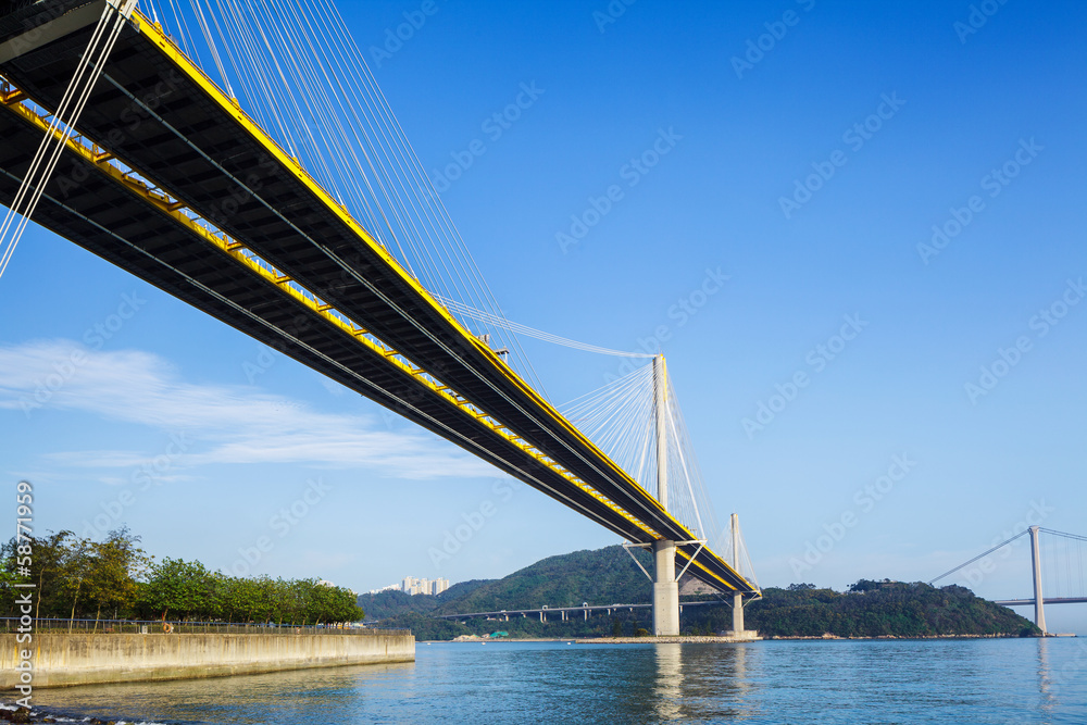 Fototapeta premium Most wiszący w Hongkongu