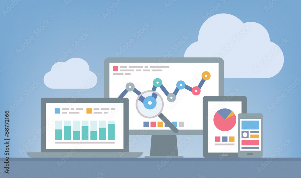 Web and SEO analytics concept Web and SEO analytics concept