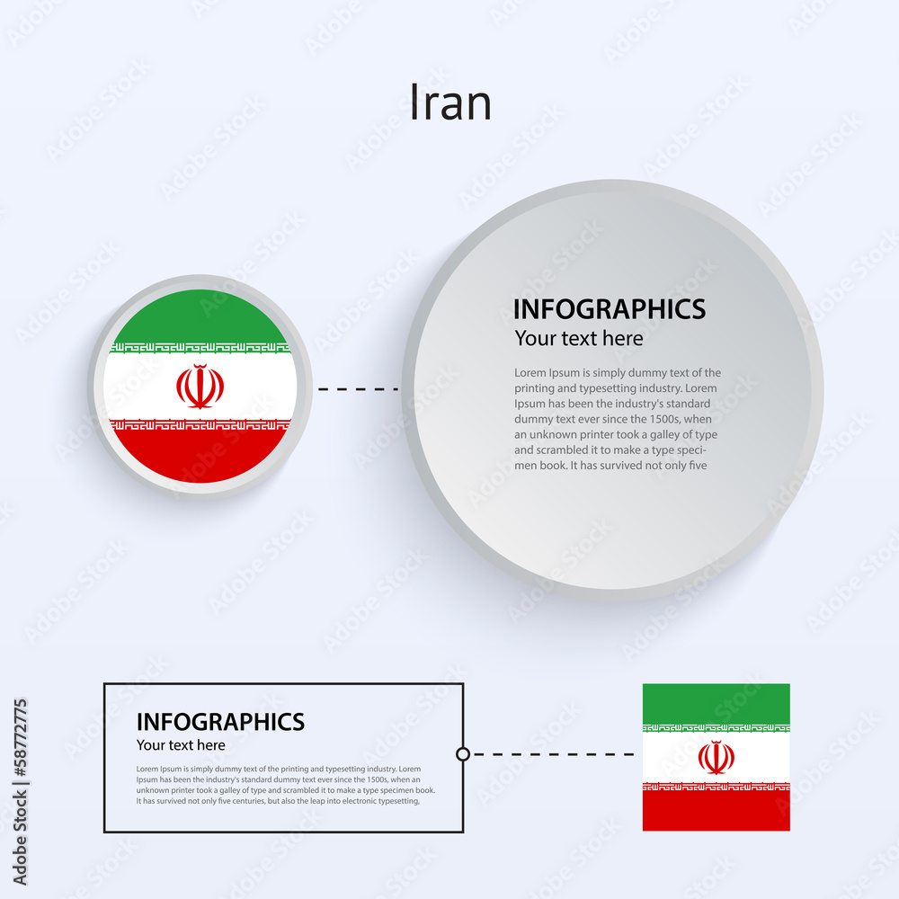 Iran Country Set of Banners.