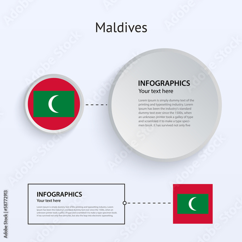 Maldives Country Set of Banners.