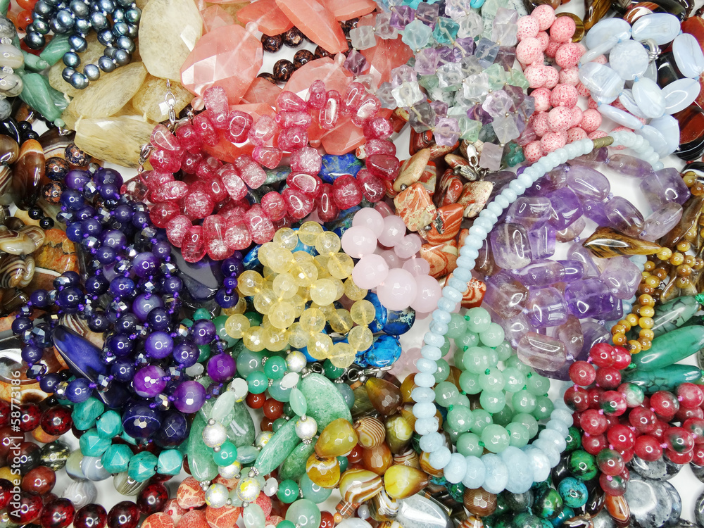 semigem crystals beads jewellery