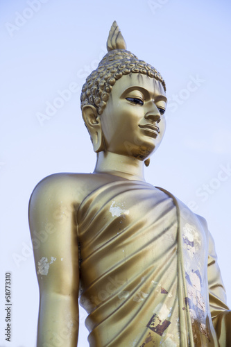 Golden Buddha statue of Buddha Monthon  Thailand