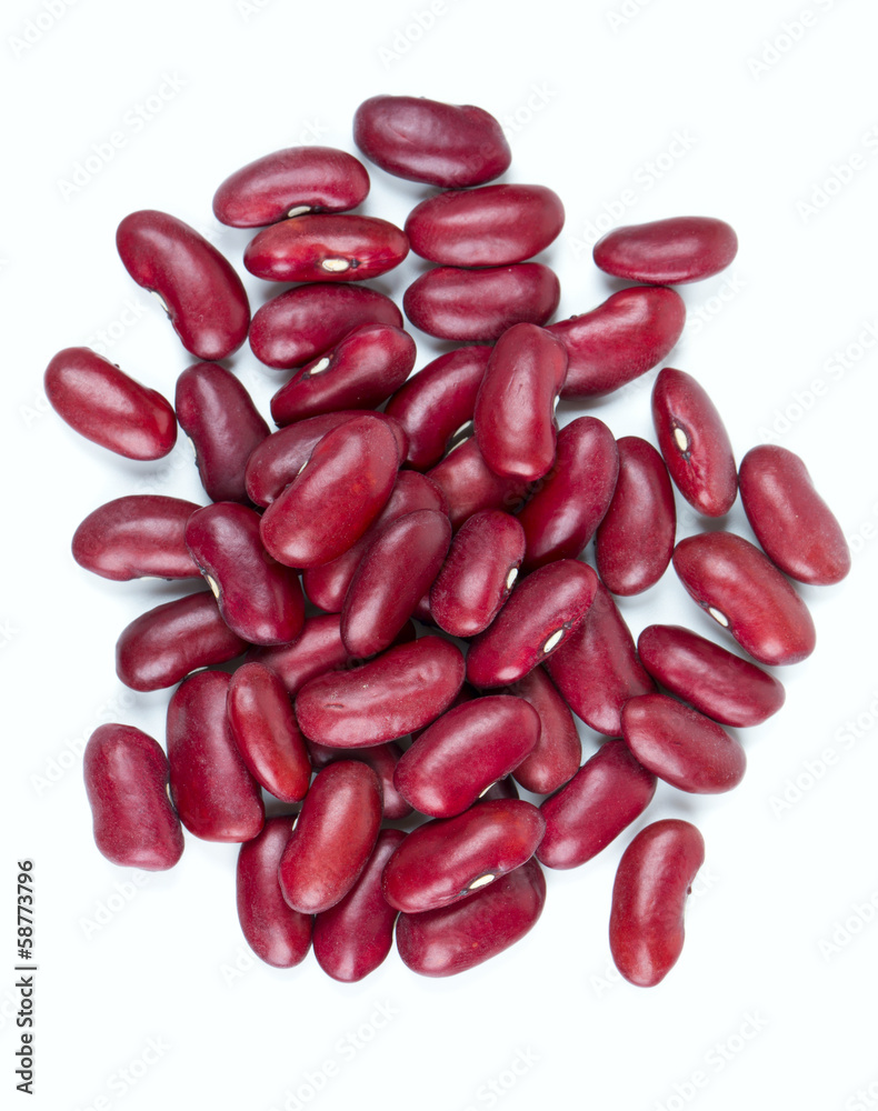 dried red beans isolated on white background dried red beans isolated on white background