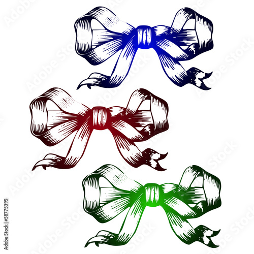 Weihnachten Schleife Silhouette Vektor
