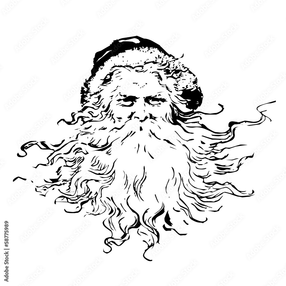 Weihnachten Weihnachtsmann Silhouette Vektor Stock-Vektorgrafik | Adobe