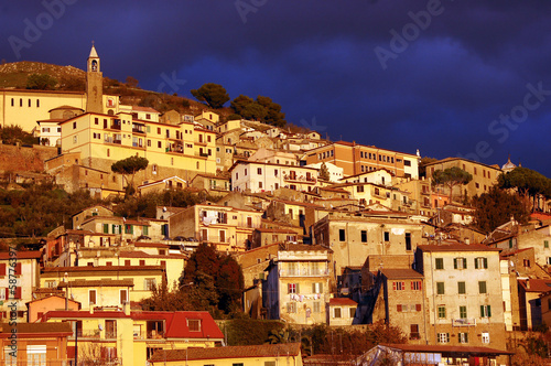 Konstfotografi Palestrina at sunset - Palestrina - Rome