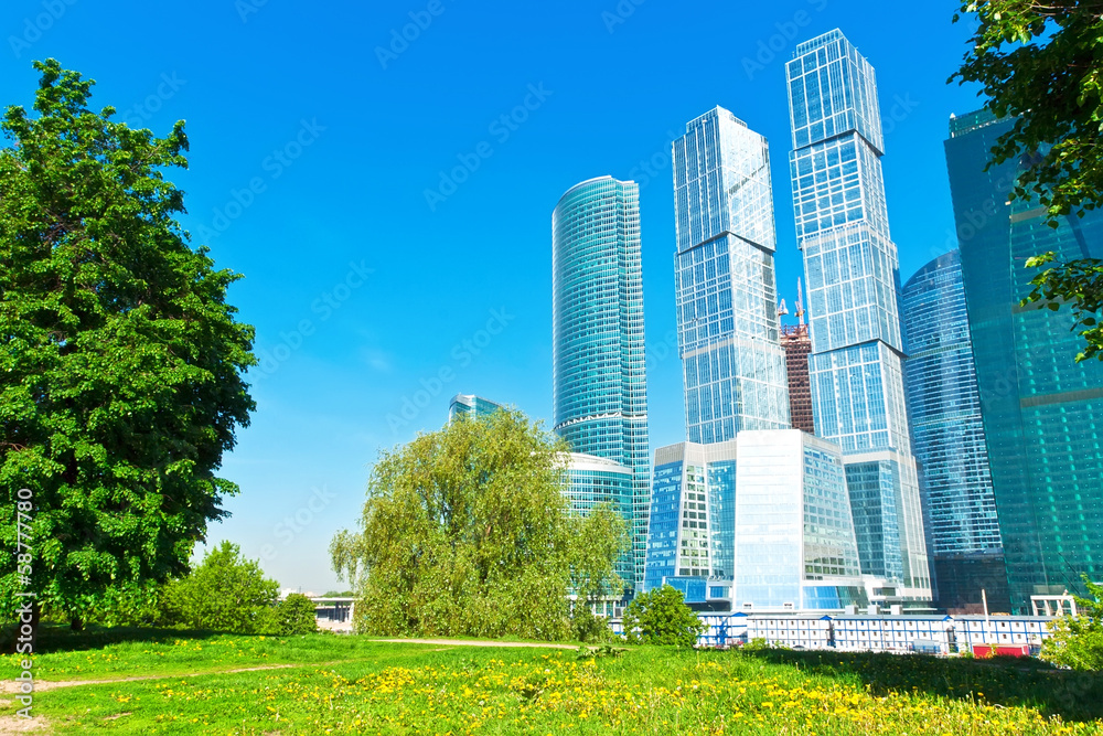 Modern scyscrapers