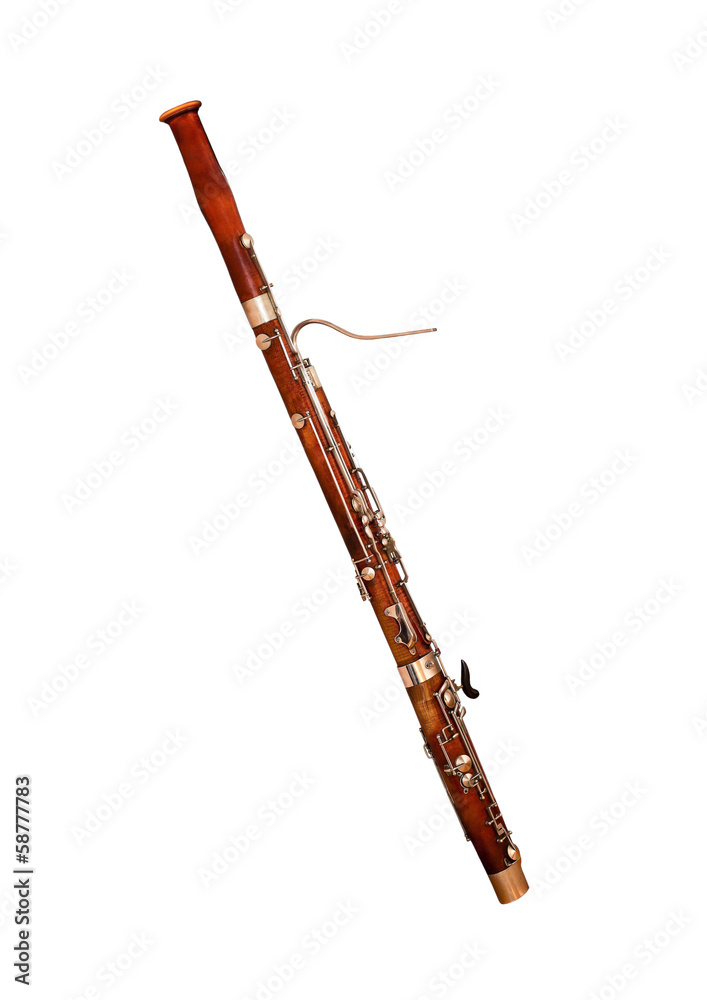 Fotografía Bassoon Isolated on white