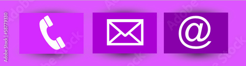Bandeau de contact mauve