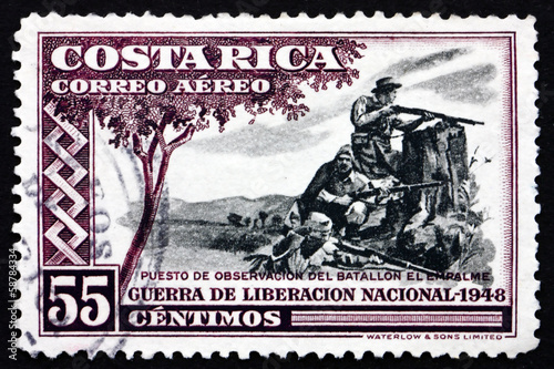 Postage stamp Costa Rica 1950 Observation Post