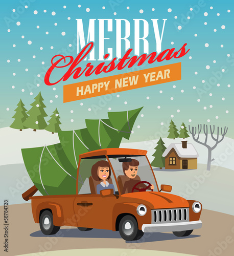 vector merry christmas