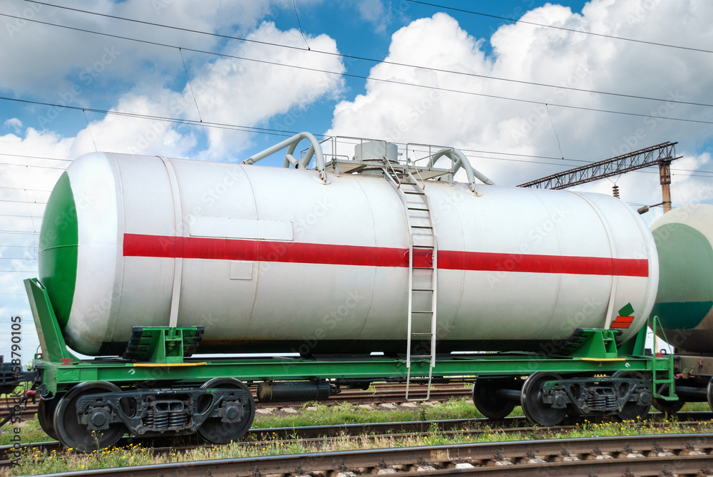 Naklejka premium railroad tank car