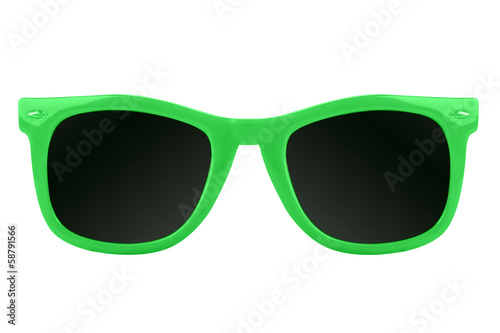 Women's green sunglasses photo