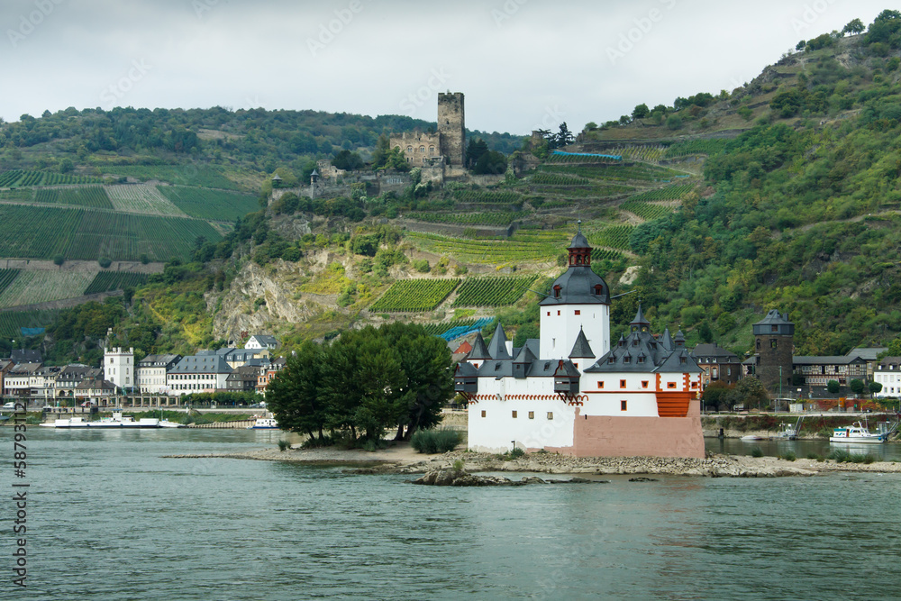 Kaub mit Pfalz am Mittelrhein