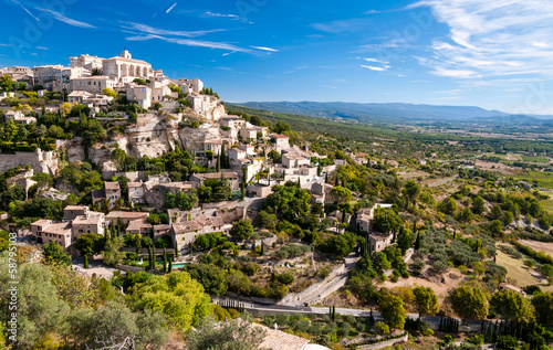 Gordes the beautiful village from provence photo