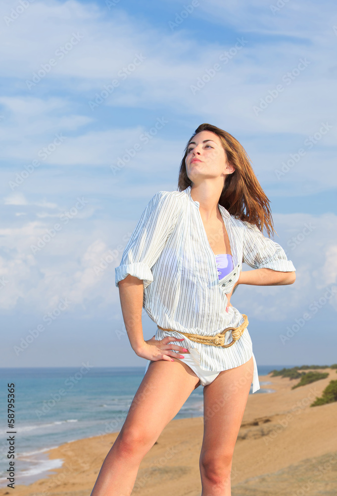 woman on the beach woman on the beach