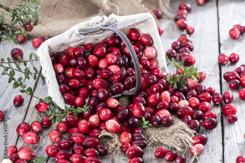 Canvastavla Fresh Cranberries