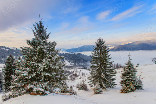 Carpathian winter mountains © standret