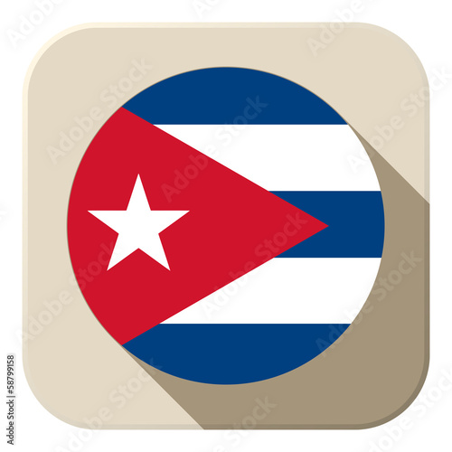 Free Download Cuba Flag Button Icon Modern - GFXLoad