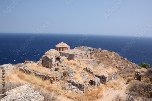 Grèce - Péloponnèse, Eglise sainte sophie à Monenvasia