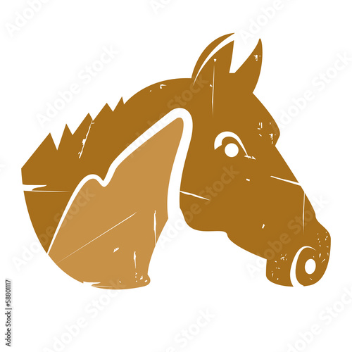 retro horse