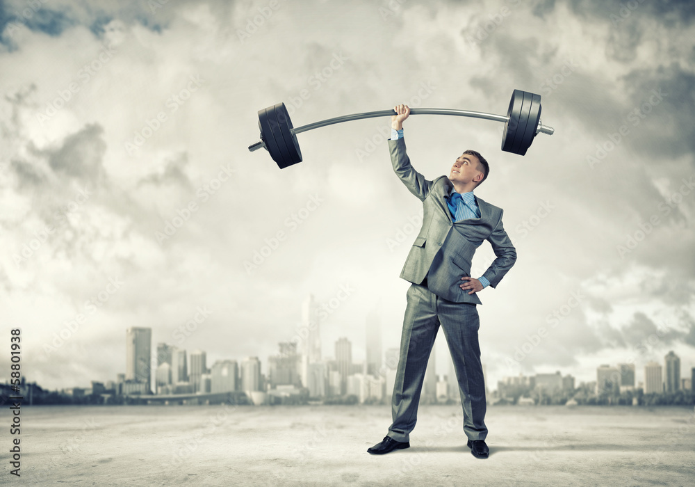 Fototapeta premium Power in business