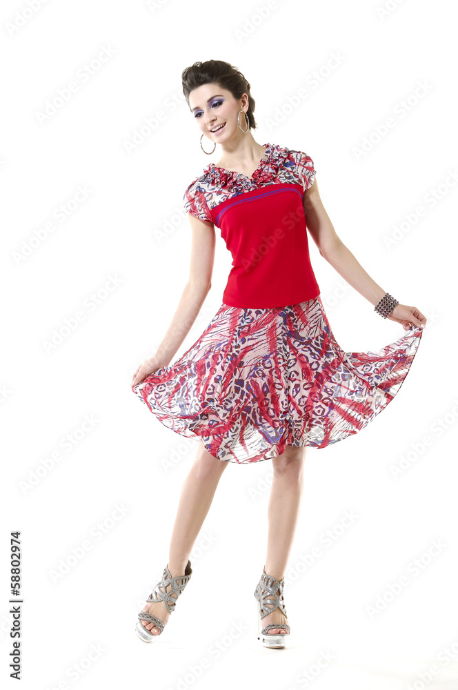 Full length of a beautiful young lady wearing elegant dress Full length of a beautiful young lady wearing elegant dress