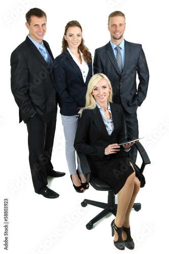Group of business people is...