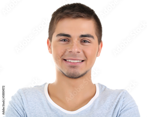 Handsome young man isolated...