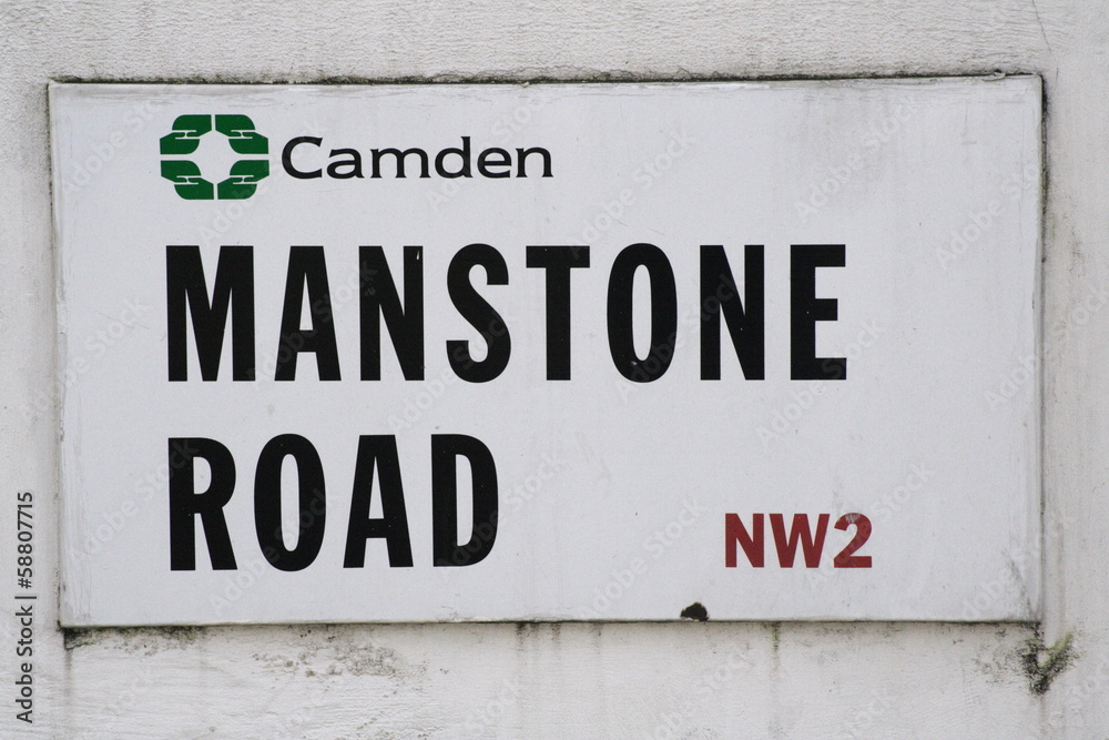 Manstone Road street sign a famous London Address